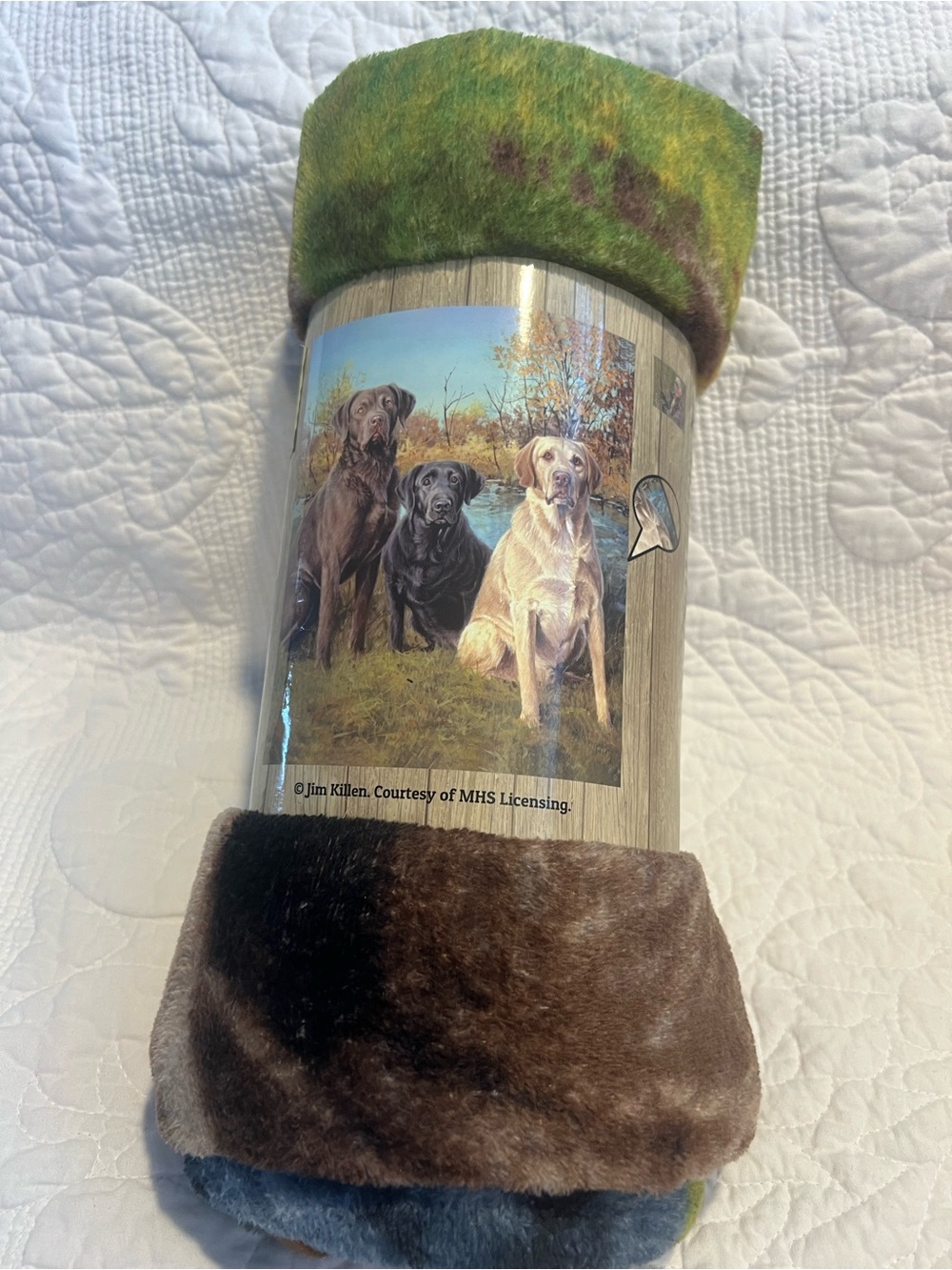 Jim Kellen Labrador Blanket Soft Throw 50x60in New
